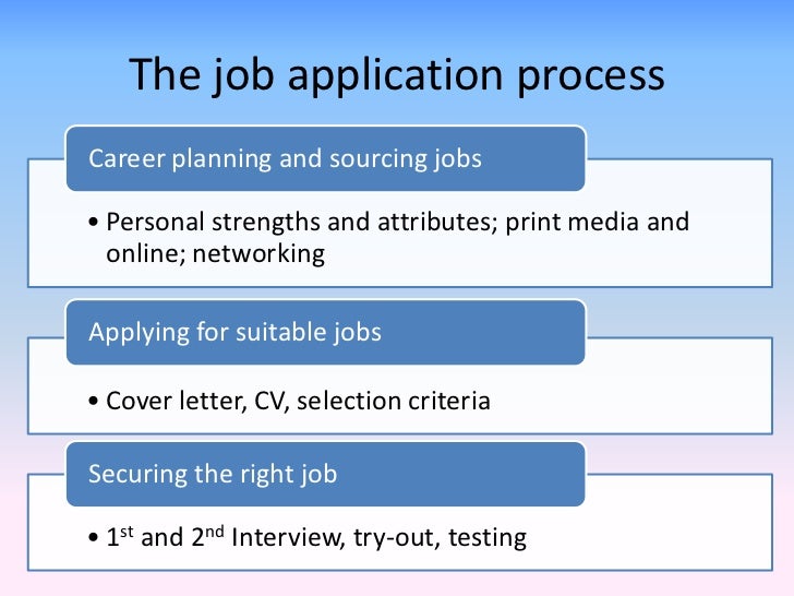 Selection criteria responses