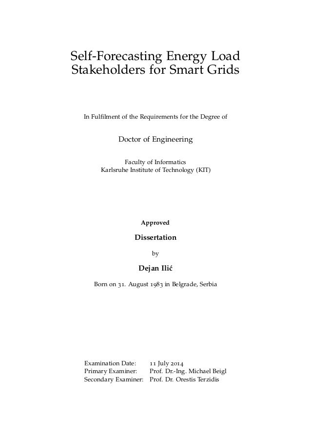 Smart grid thesis phd