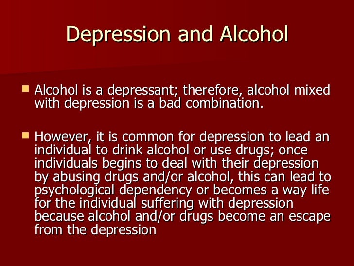 Self Medicating With Alcohol And Drugs