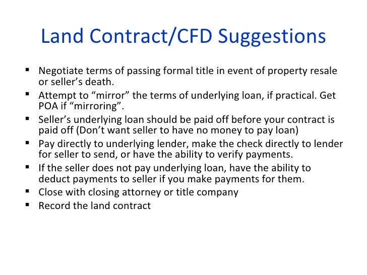 to land refusal contract right first