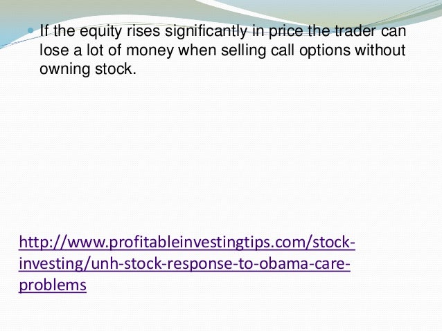 Stock options selling calls