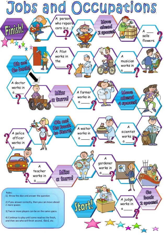 jobs and workplaces board game