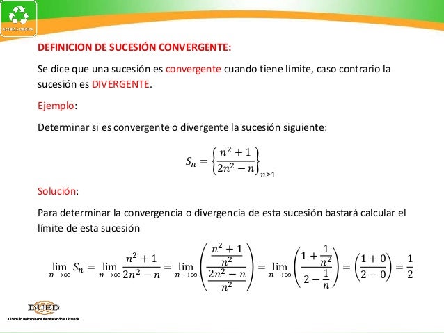 Semana1 sucesiones y criterio de convergencia