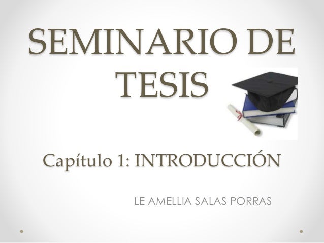 SEMINARIO DE TESIS seminario de tesis: