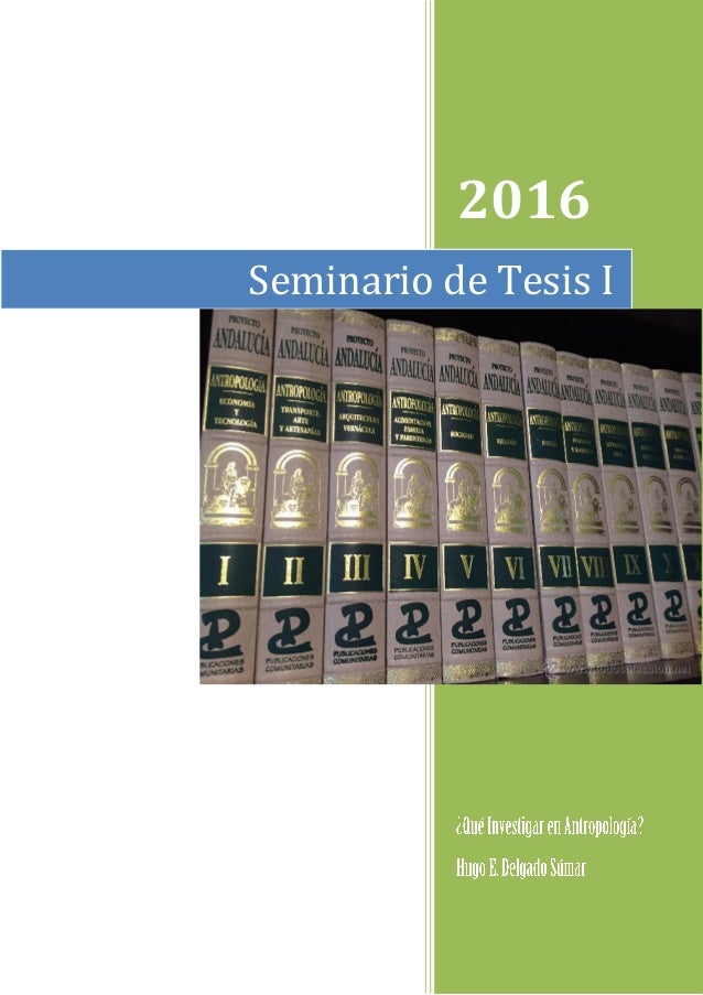 SEMINARIO DE TESIS seminario de tesis:
