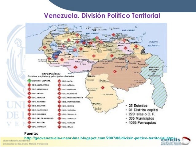 Division politica y territorial de venezuela - Imagui