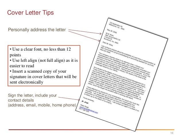 addressing selection criteria in cover letters