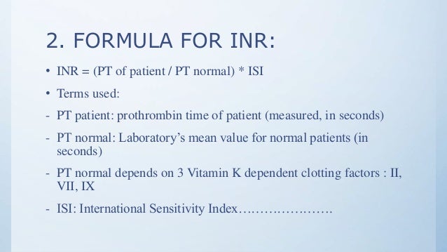 Understanding Warfarin Inr Levels