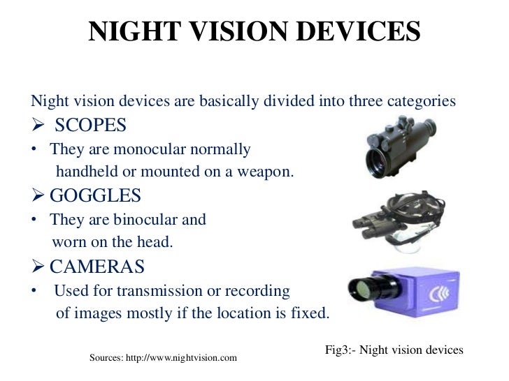 Seminar on night vision technology ppt