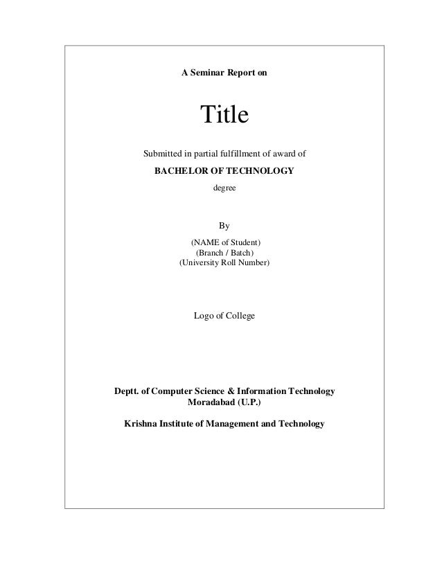 ð Cover page of a research paper. Cover page of research paper format