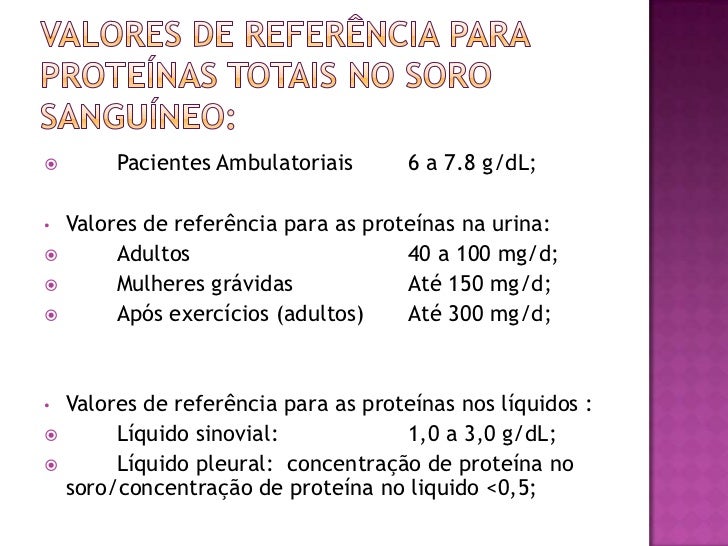 Seminário Proteinograma