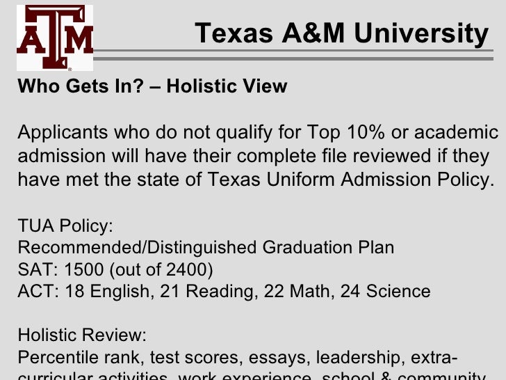 Application essays for texas a&m