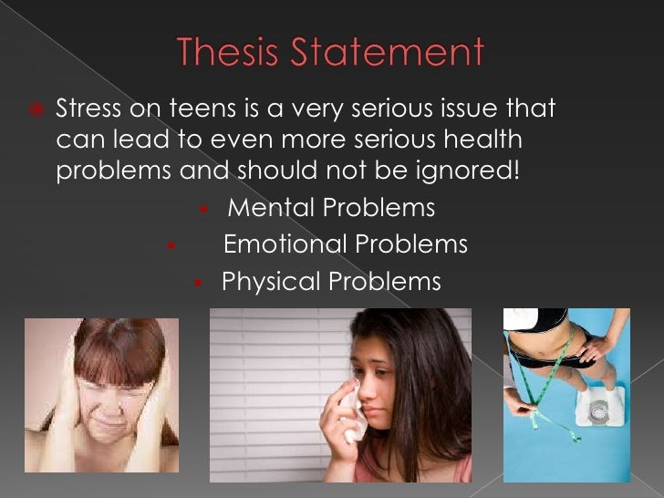 Thesis statement on teenage depression