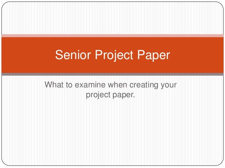 Senior Project Research Paper