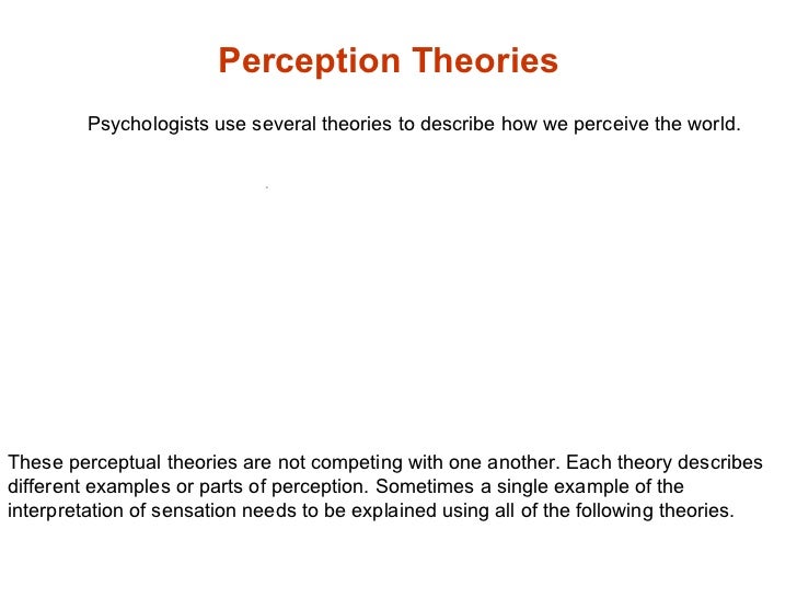 Psychology sensation and perception essay