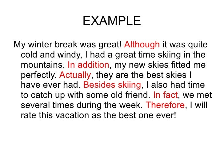 winter break essay