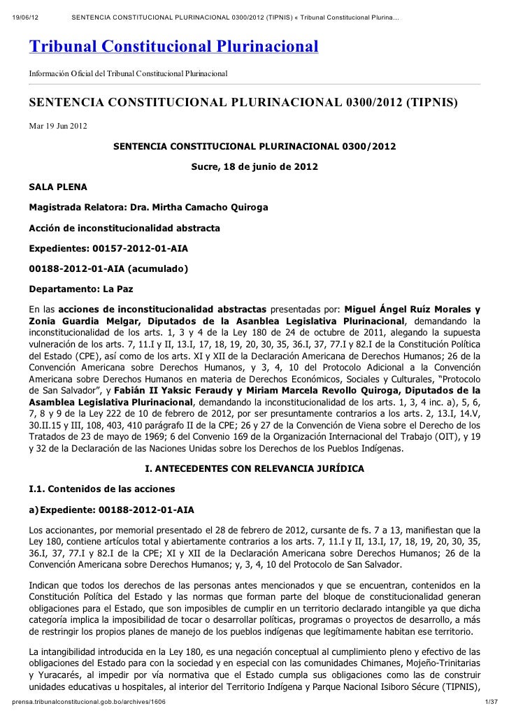 TRIBUNAL CONSTITUCIONAL SENTENCIA tribunal constitucional sentencia: