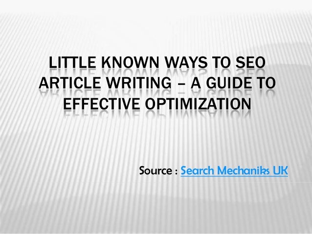 Custom seo article writing service