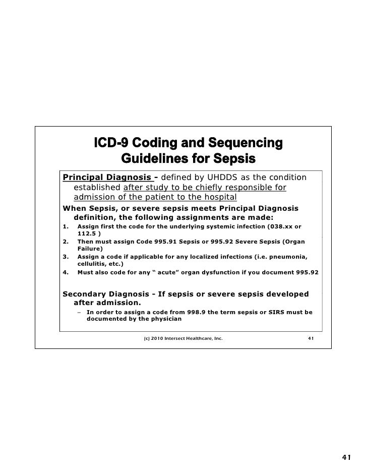 Septicemia/Sepsis Slides