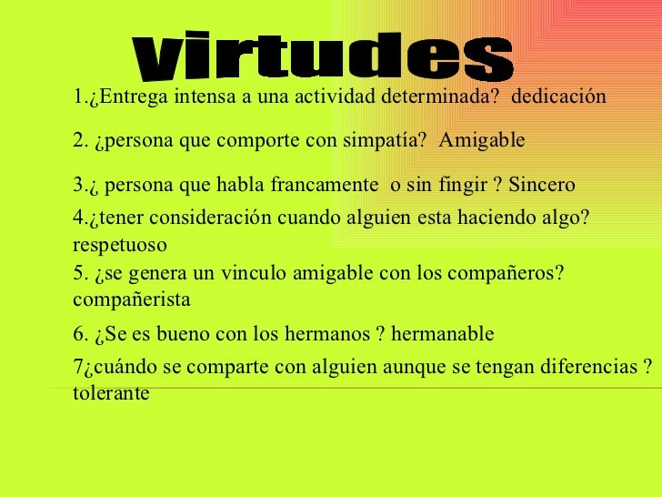 DEFECTOS PERSONA defectos persona: