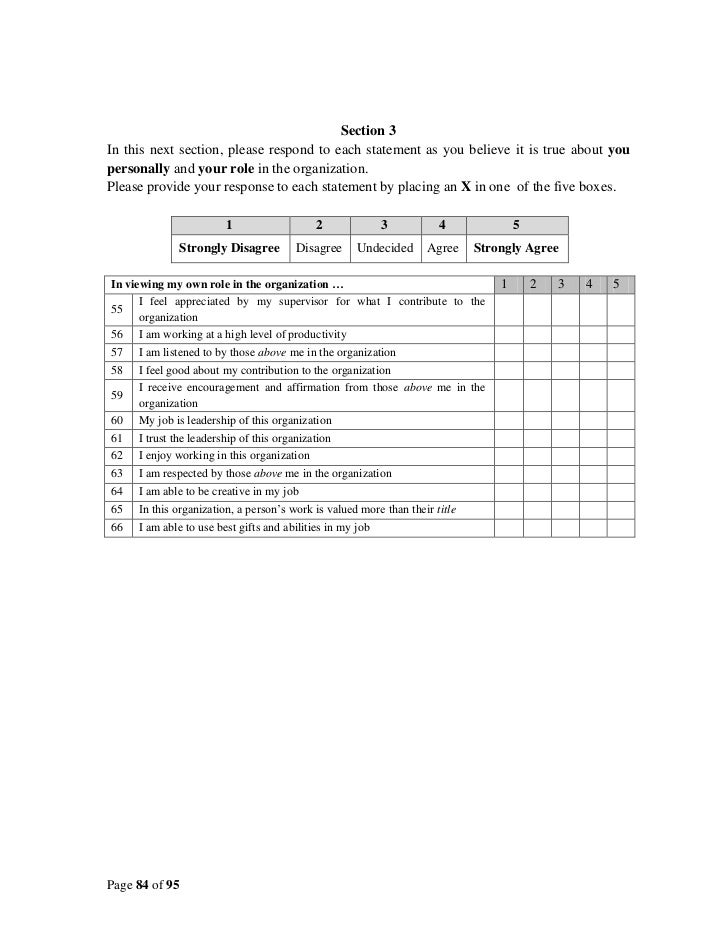 description leadership statement