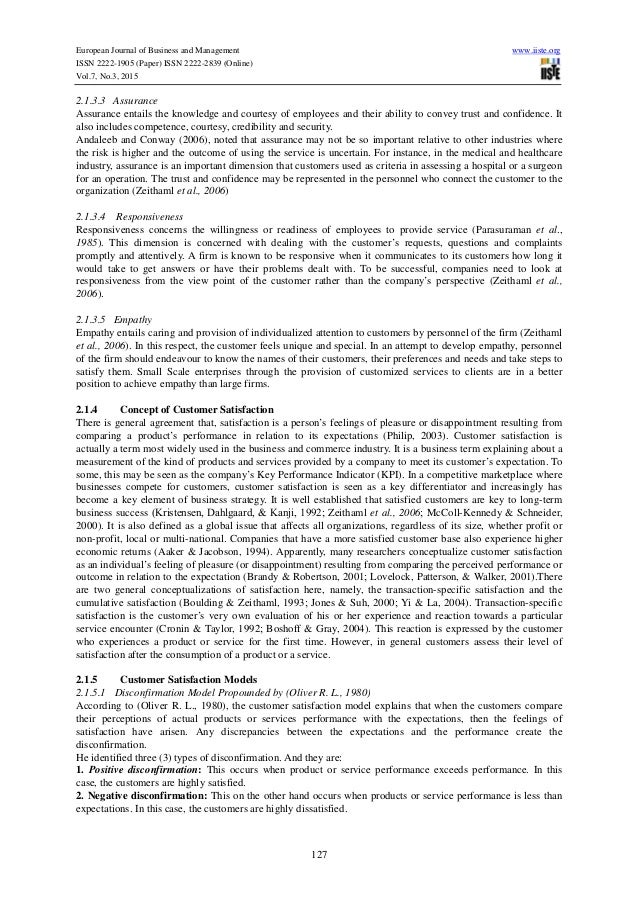 Customer service term paper