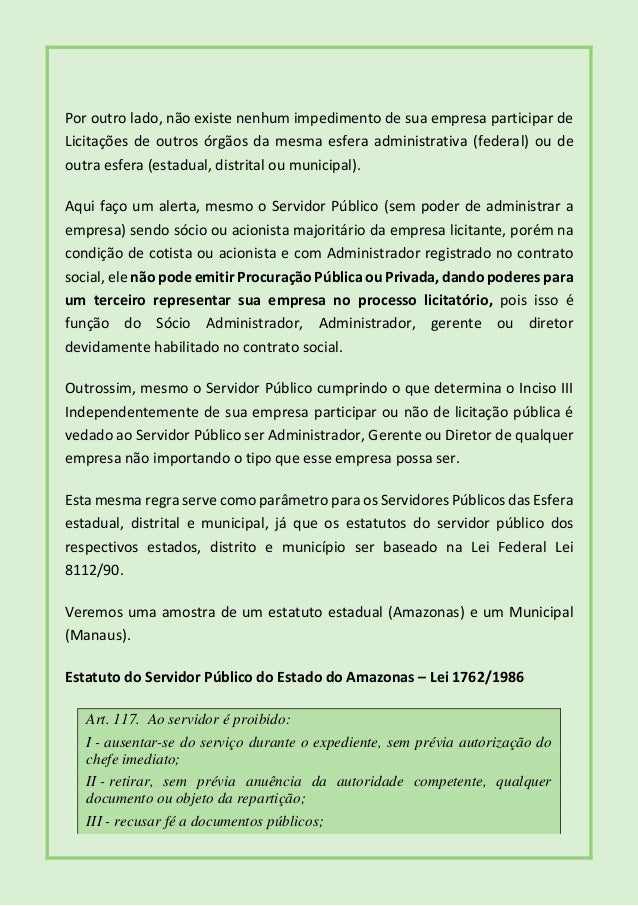 Servidor publico x empresa licitante
