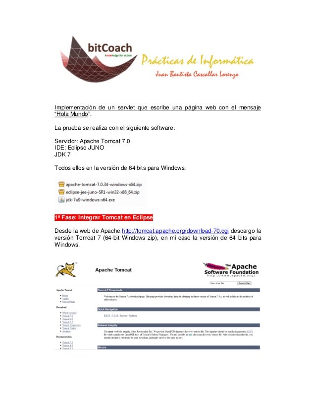 HOLA MUNDO SERVLET hola mundo servlet: