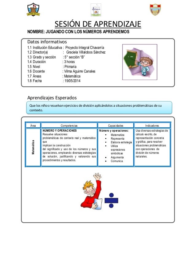 SESION DE APRENDIZAJE DE MATEMATICAS CON RUTAS DE APRENDIZAJE PARA EL…