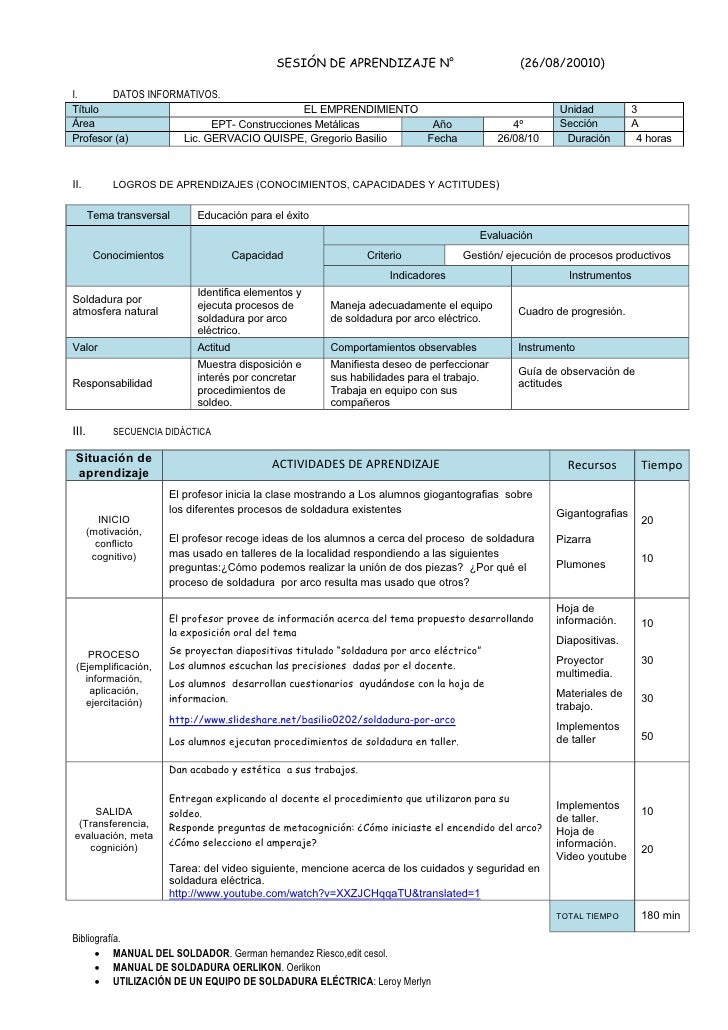 Sesion De Aprendizaje | sesion de aprendizaje educacion para el trabajo Sesion De Aprendizaje | sesion de aprendizaje educacion para el trabajo