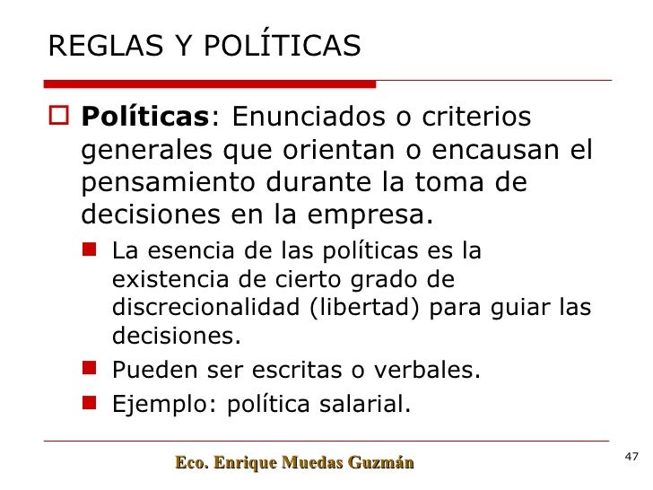 Politicas Y Reglas De Una Empresa es.slideshare.net