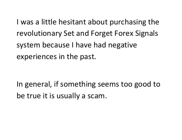 Best set and forget forex system