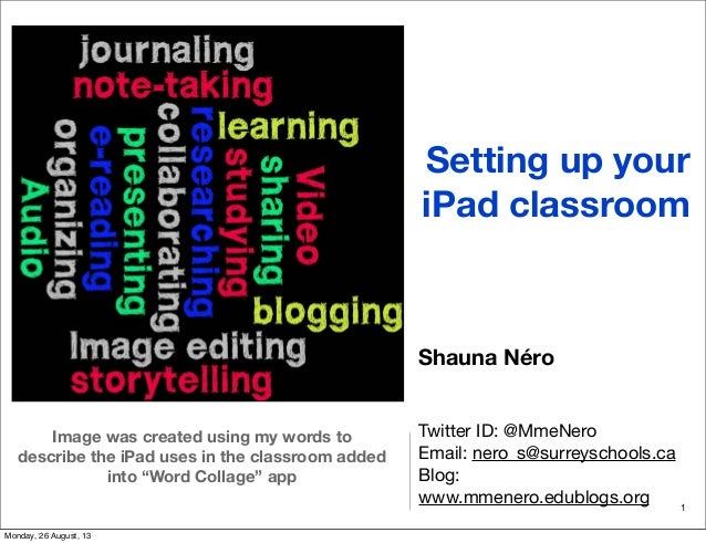 Setting up your iPad classroom: tips for teachers