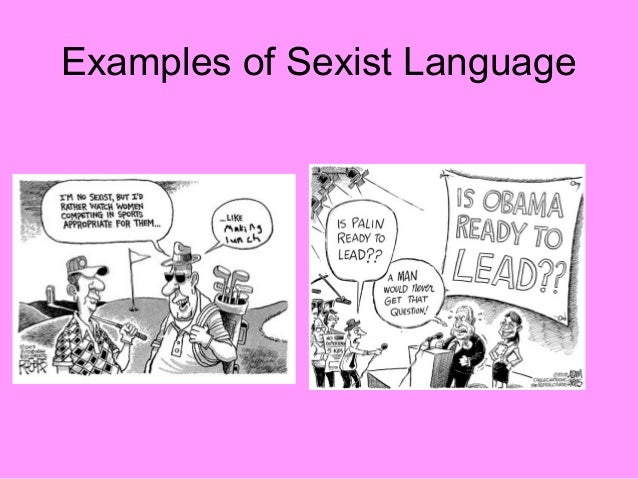 sexist language examples