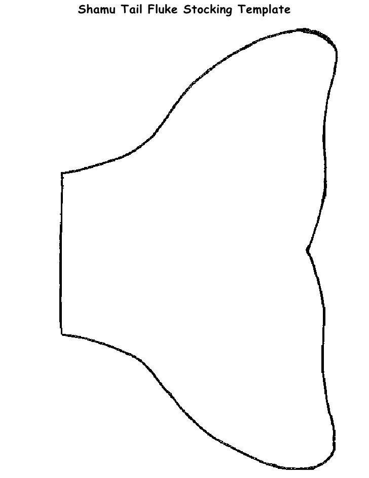 Shamu Tail Fluke Stocking Activity Template