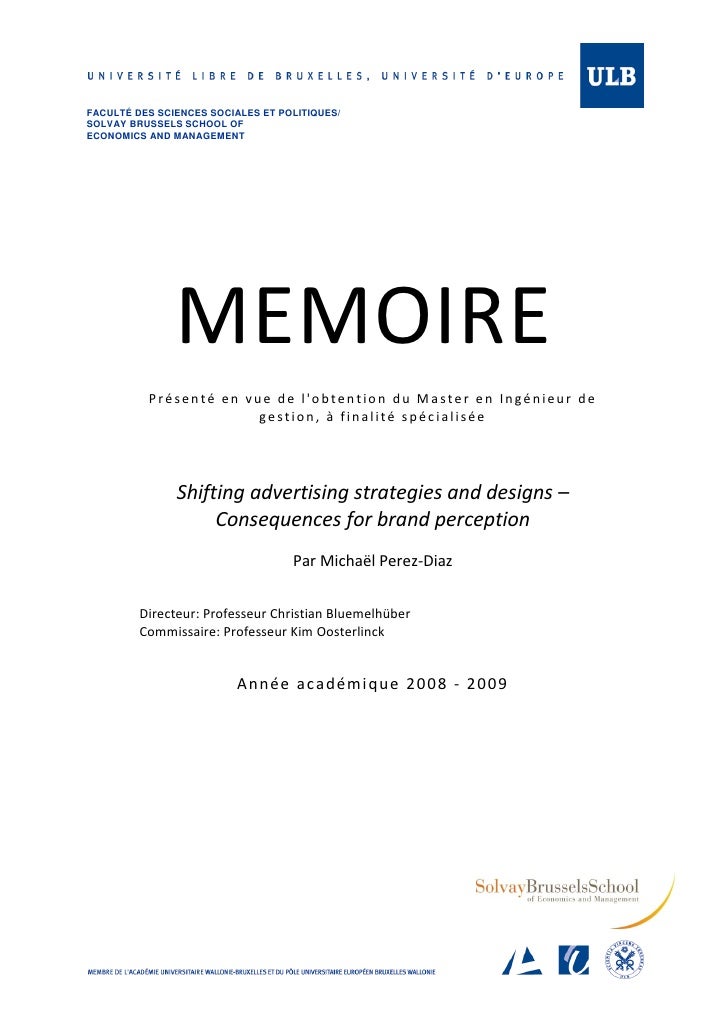 Master thesis in advertising