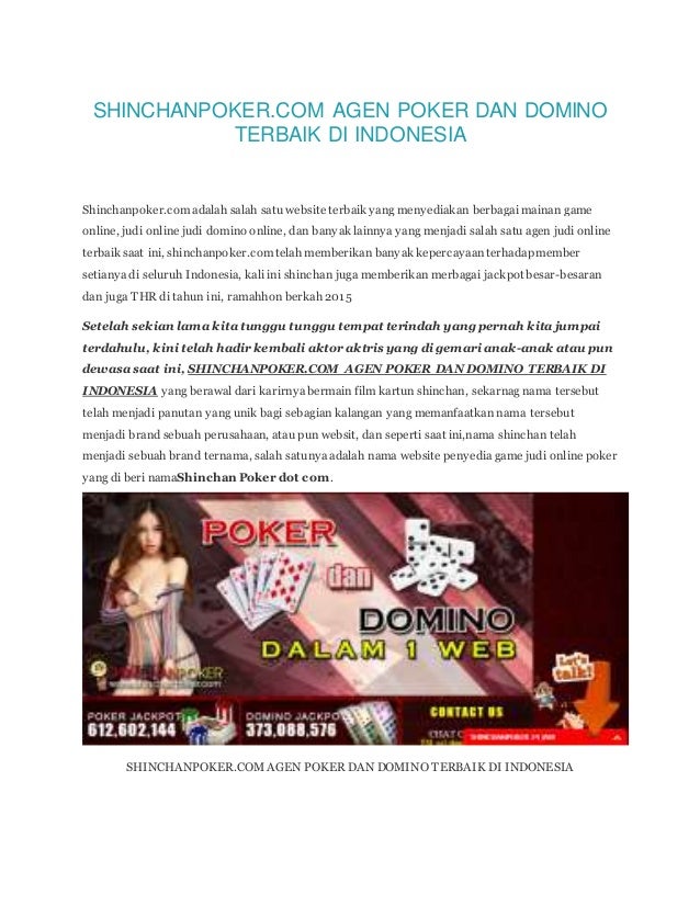 login agen poker on-line indonesia