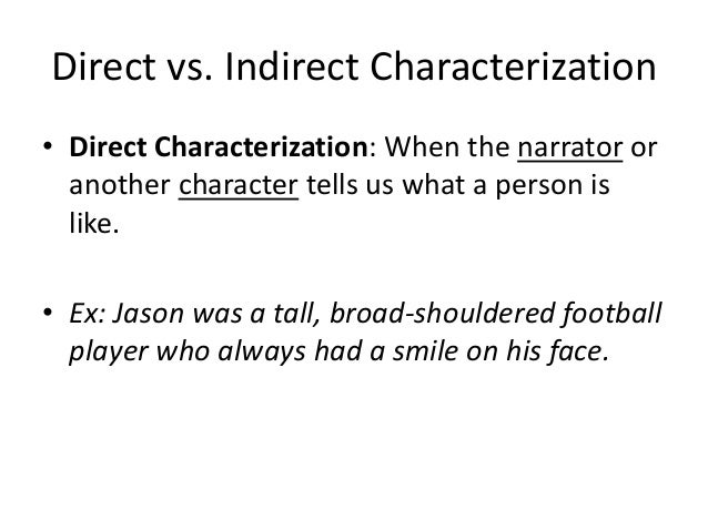 direct characterization definition