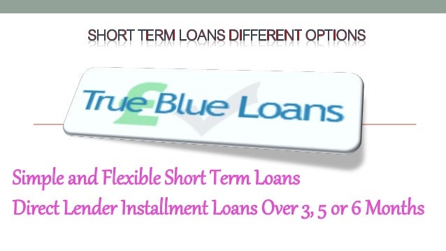 Short term financing options