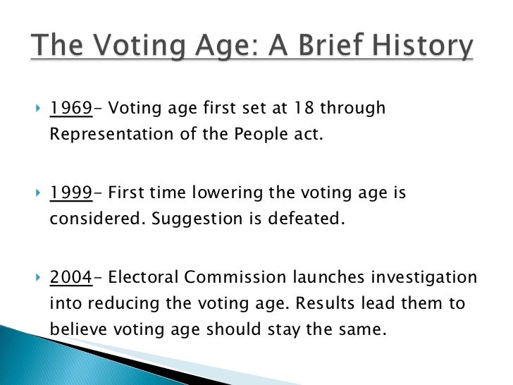Should the voting age be lowered to 16 essay