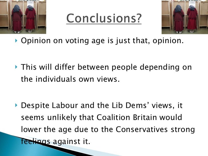 Should the voting age be lowered to 16 essay
