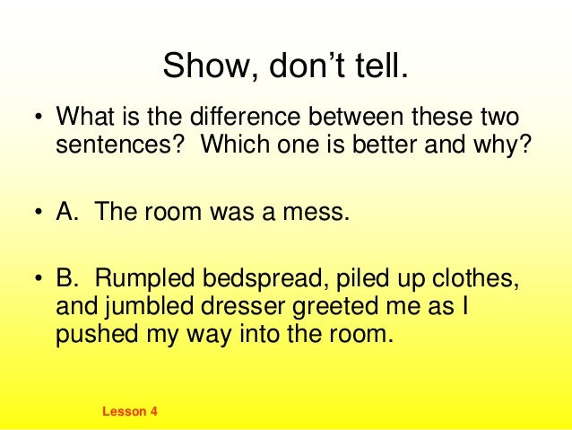 Worksheets Show Don T Tell Worksheets show dont tell specific concrete details lesson 4 3 show