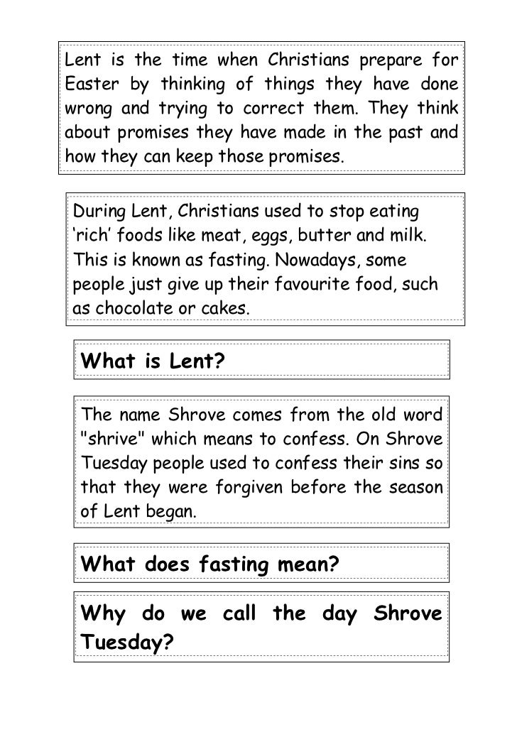 Pancake Day worksheet