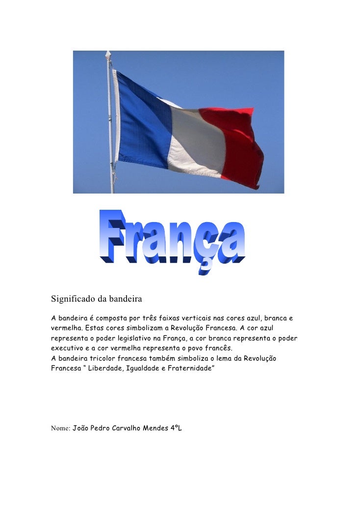 Significado da bandeira francesa