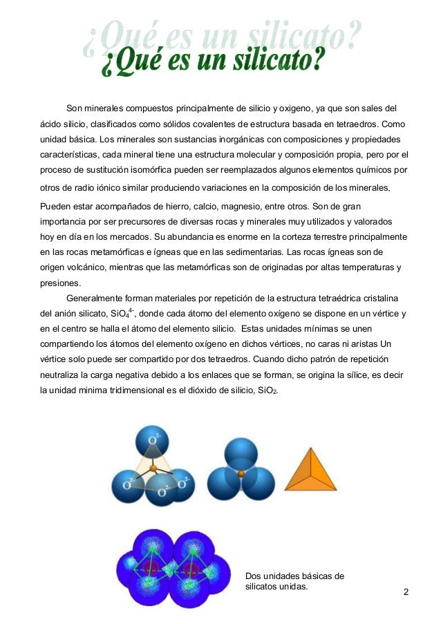 Silicatos Silicatos