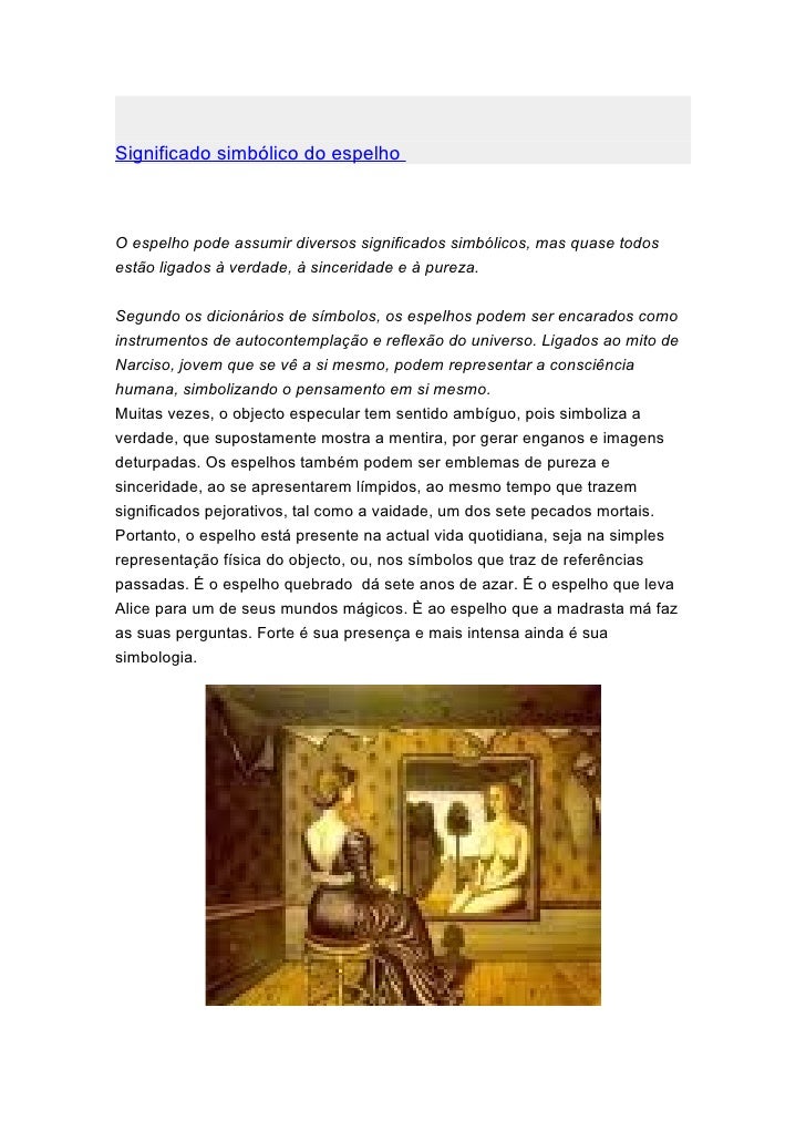 Simbologia do espelho Artesanato Garrafas De Vidro Recicladas ~ Simbologia do espelho
