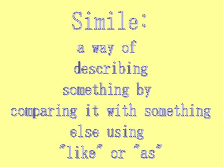 Simile examples   example of simile