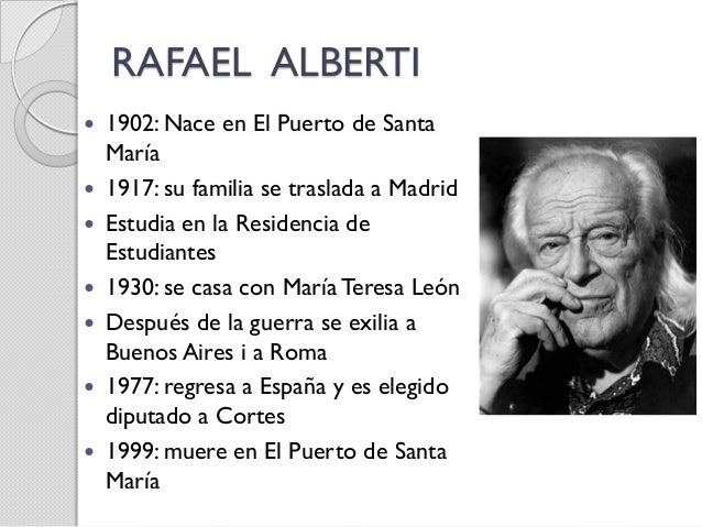 Resultado de imagen para rafael alberti