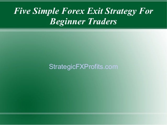 simple forex strategy for beginners