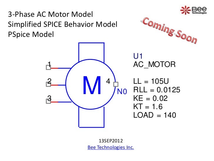 Simple Model 3Phase AC Motor Model (PSpice Model)